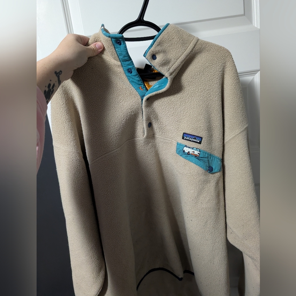 Men Patagonia Synchilla Snap Pull Over Size XXL